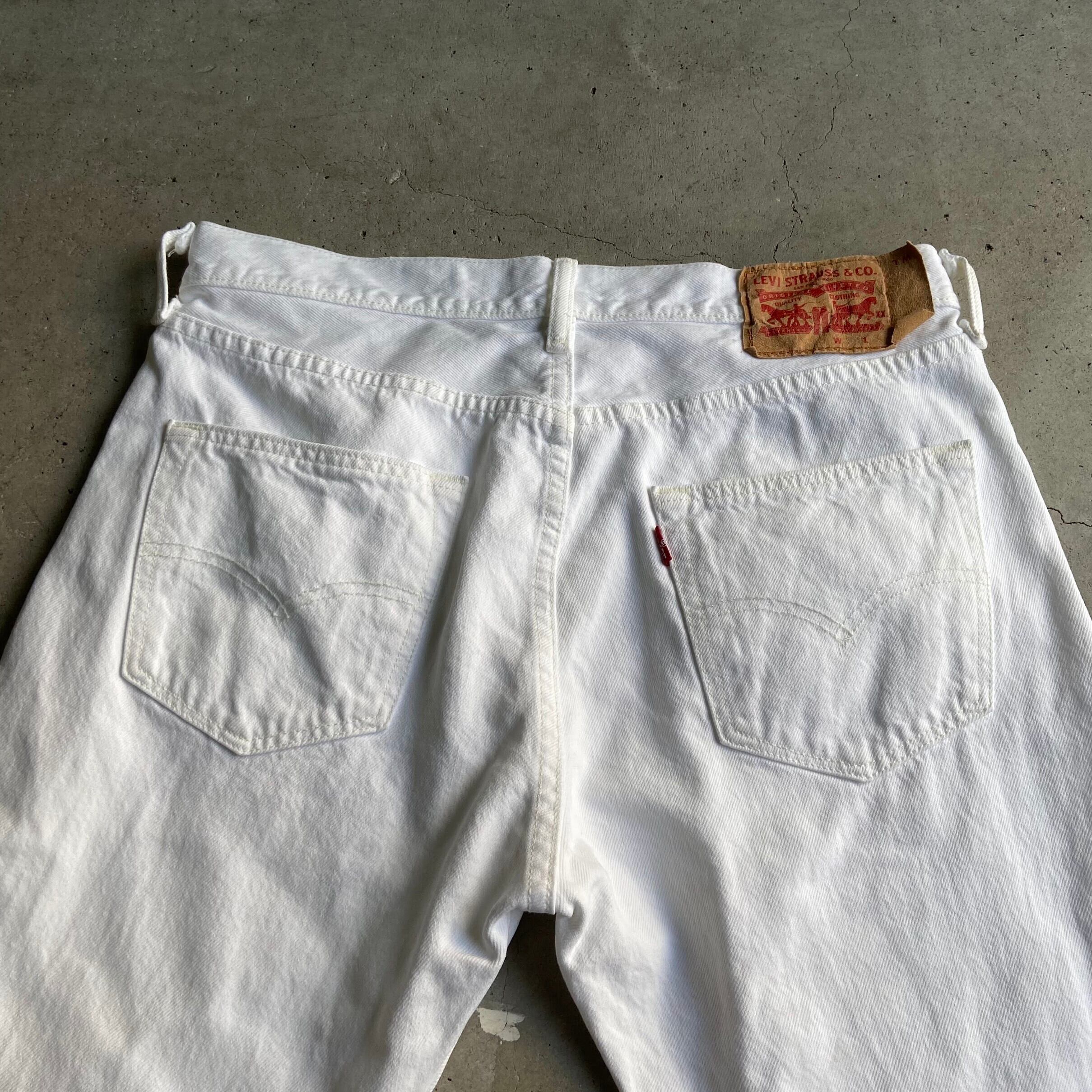 Levi's リーバイス 501 ストレート ホワイトデニムパンツ メンズW30