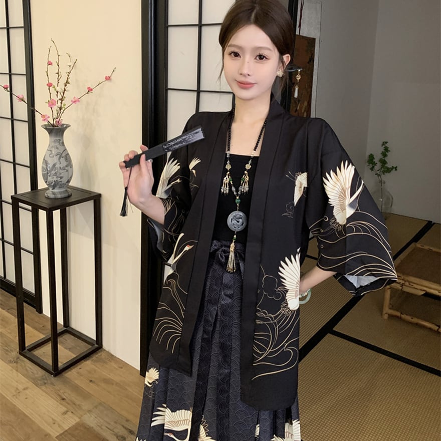 オッズオン/着物風カーディガン OZZON - オッズオン ozz 羽織 カーディガン チャイナ の通販 by