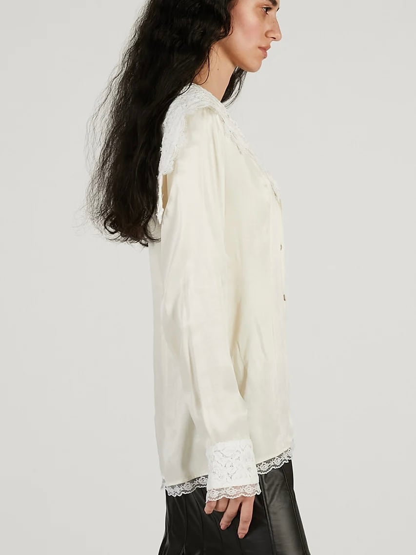 26SS】PRANK PROJECT プランクプロジェクト / Lace Collar Shirt