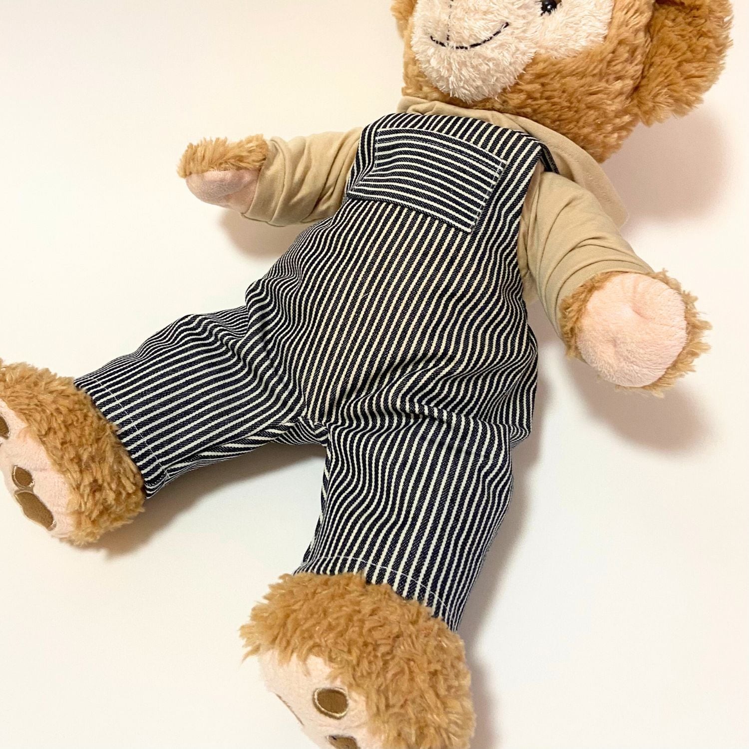 型紙 PDF形式】 くまのぬいぐるみ型紙-サロペット | コモンママ