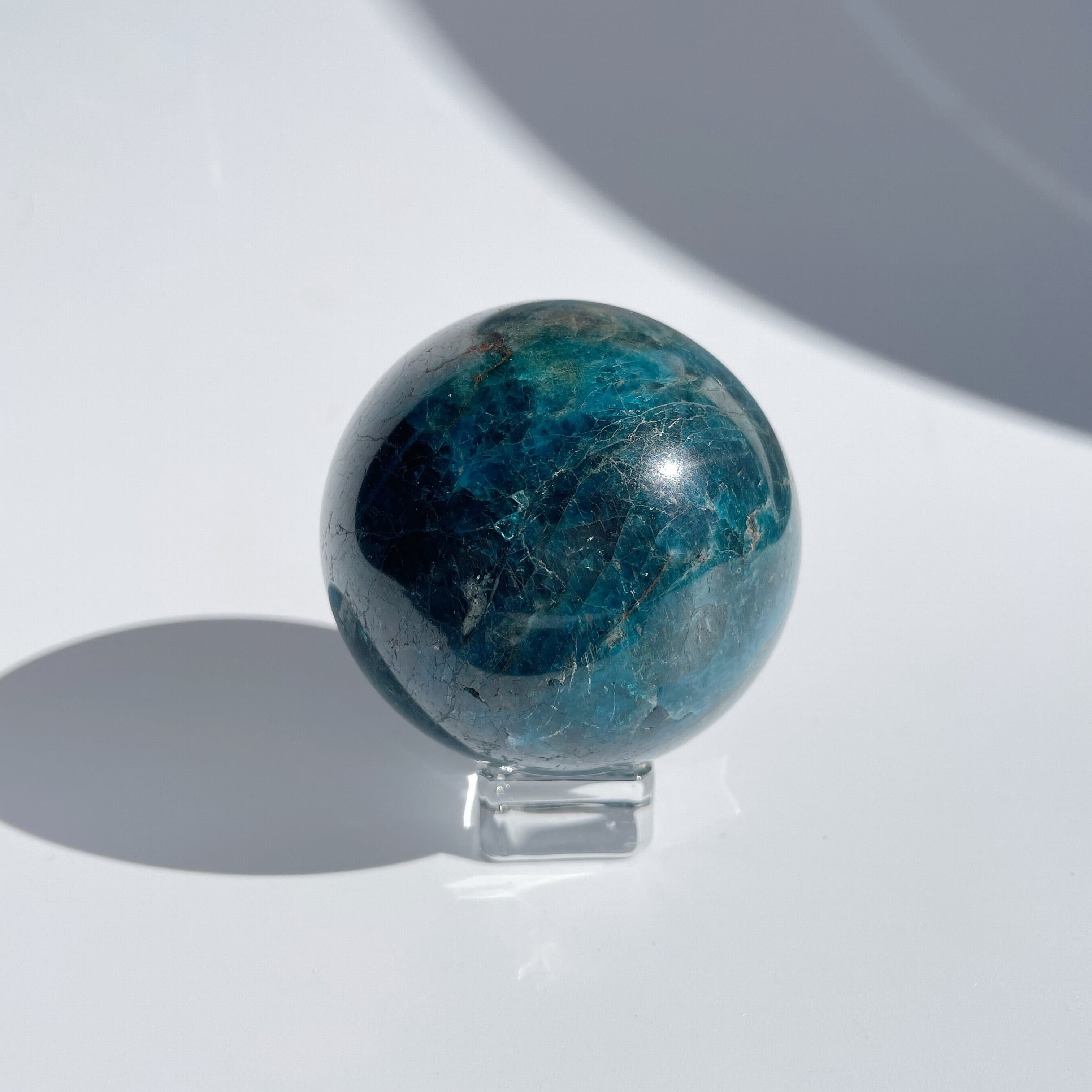 天然石 ブルーアパタイト スフィア ハート ブルーアパタイト スフィア07◇Blue apatite◇ 天然石・パワーストーン