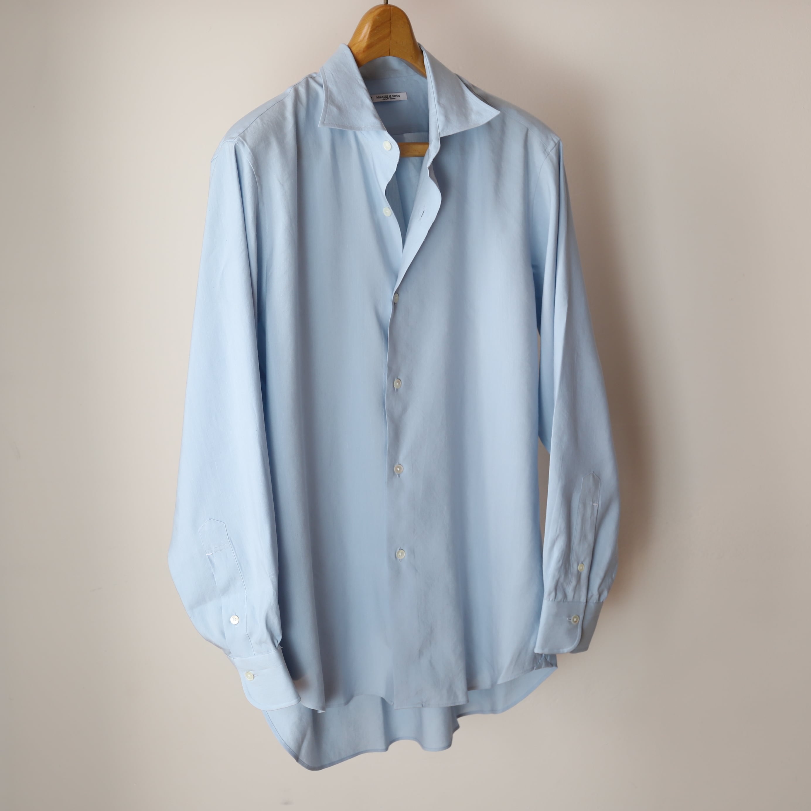 MAATEE&SONS / SEMI WIDE SPREAD SHIRTS 極HEMPSILK | TIBETAN MARKET