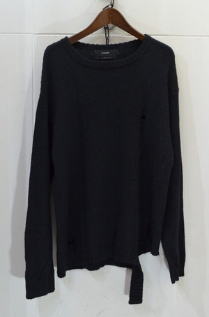 STAMPD アルパカ混ダメージニット