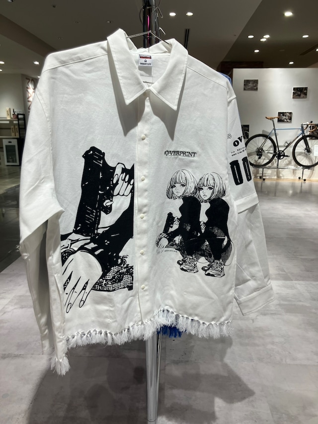 ハシジマコウスケ「purupuru OX ARM ZIP SHIRTS (WHITE)」size「XL」