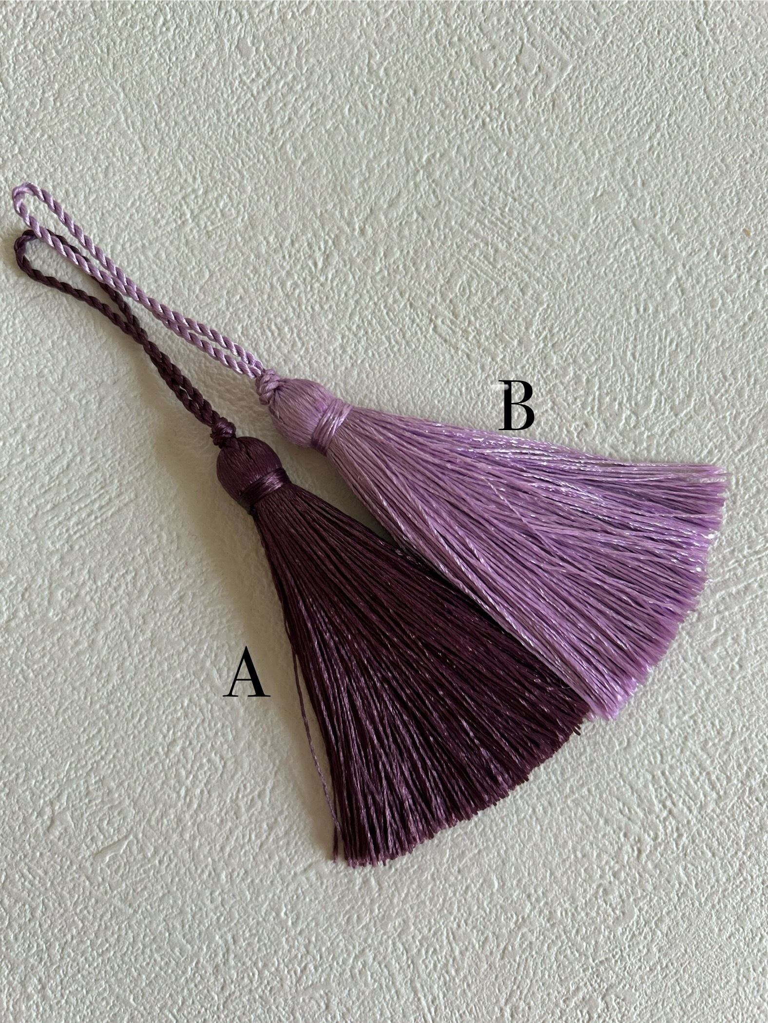 輸入デザインタッセル フランス パープル系 カルトナージュ アクセサリーパーツ デコレーション材