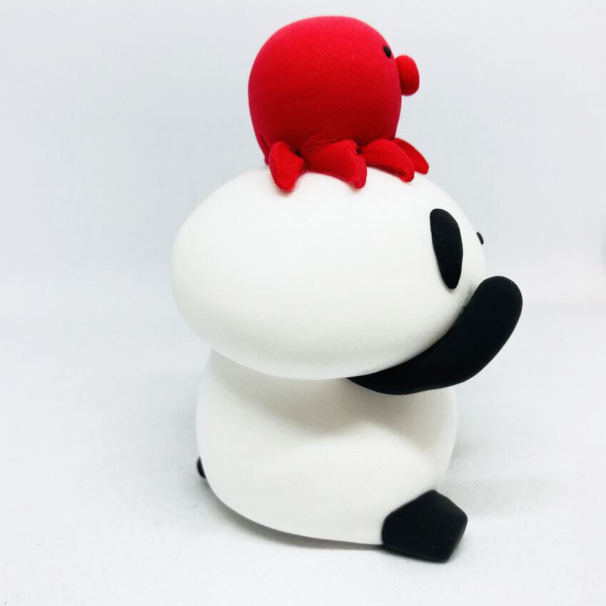 タコにパンダ / 紙粘土 / カトコト