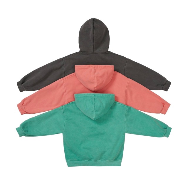 【予約】 pigment half zip hoodie/ our（junior）