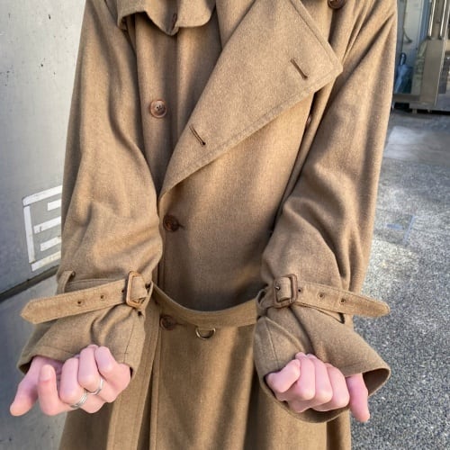 AURALEE オーラリー 18AW ウールカシミヤビッグトレンチコート SIZE 3