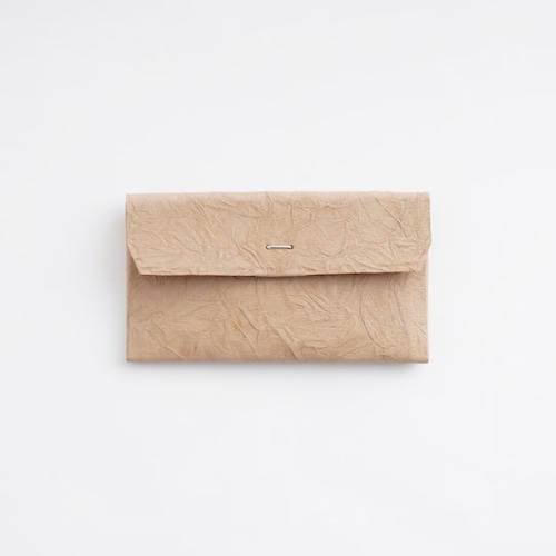 i ro se PAPER 3WAY LONG WALLET ( L.BROWN / BLACK )