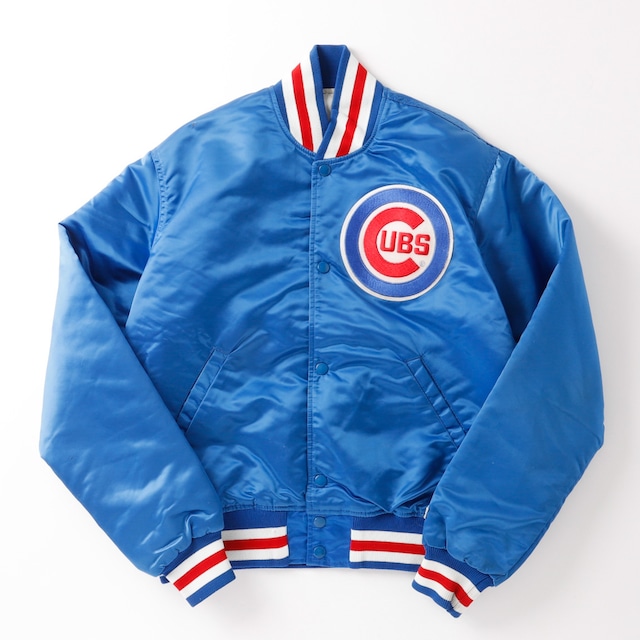 【希少】80s MLB Chicago Cubs STARTER stadium jacket jumper made in USA／ヴィンテージ メジャーリーグ シカゴ カブス  スタジアムジャンバー USA製 サイズM