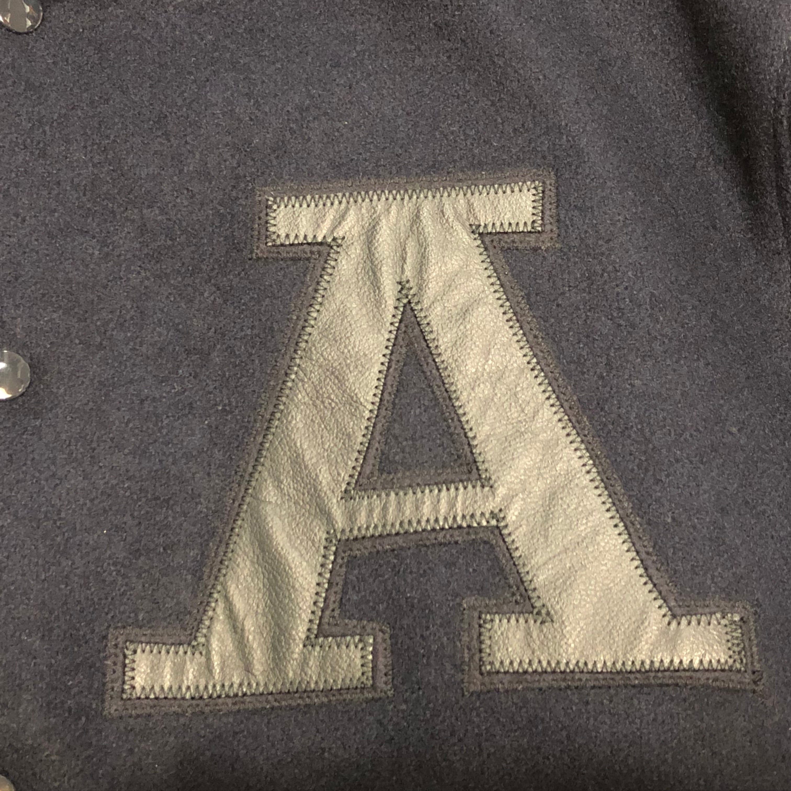 SKOOKUM LETTERMAN for ACE HOTEL スタジアムジャンパー ネイビー NAVY 42 エースホテル スクーカム