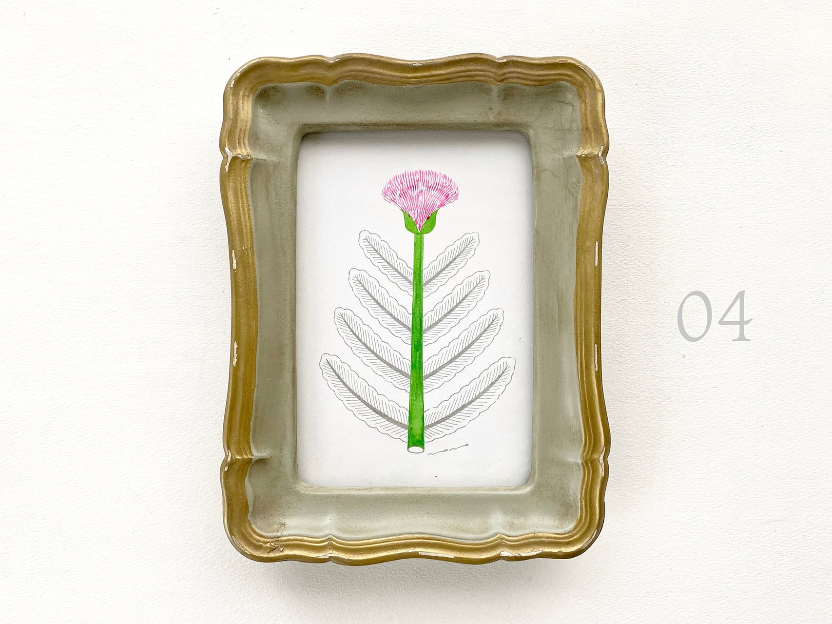 額入り原画 flower | totoganashi 日々を彩る雑貨店