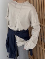 【新作5％OFF・3日間】Simple Layered Tops_4colors