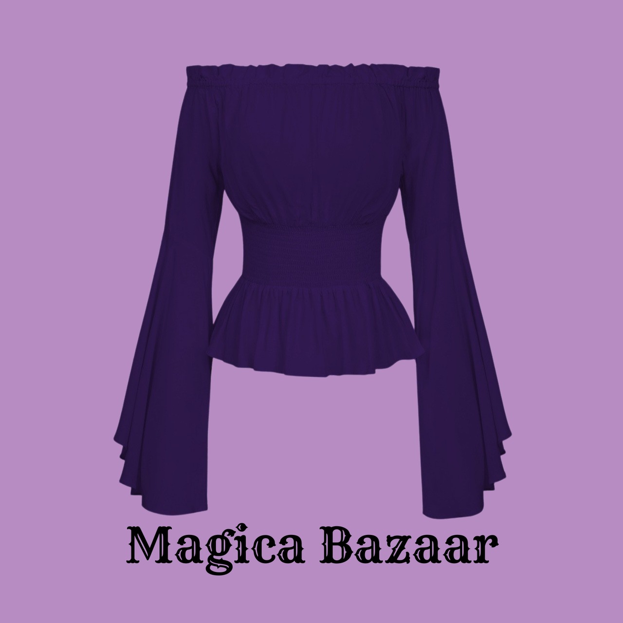 フォーチュンテラー　オフショルダーシャーリングトップス　M23468