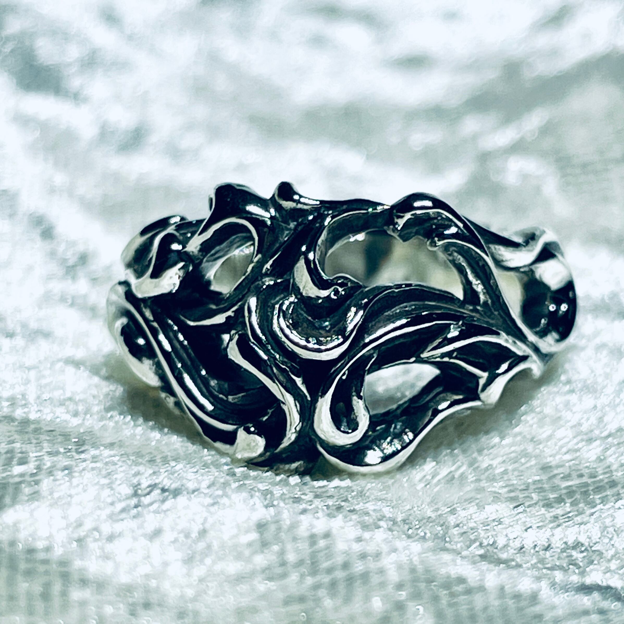 ビンテージ 双頭の蛇のシルバーリング ウロボロス シルバー925