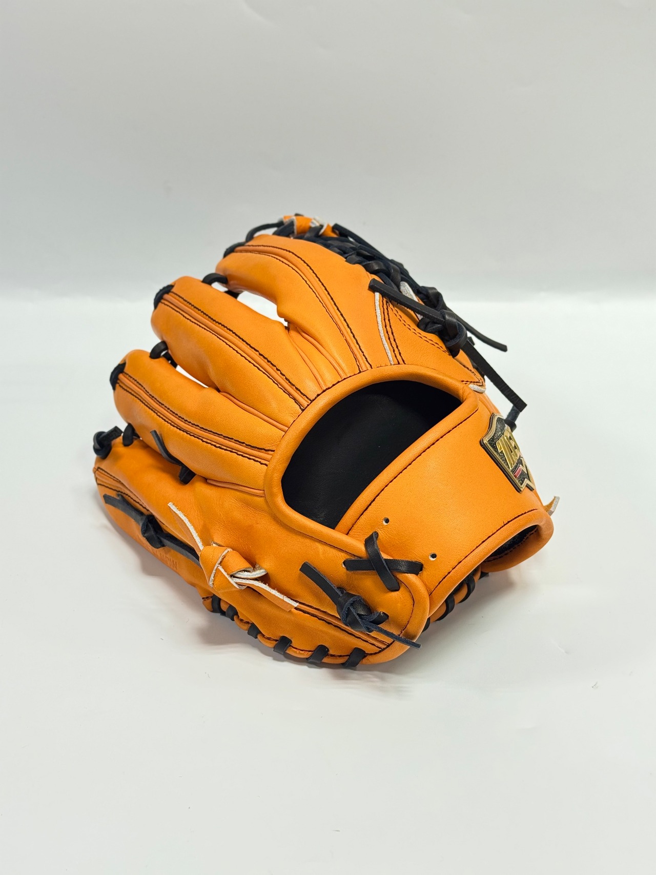 ZETT PROSTATUSｰゼットプロステイタス　michii supreme order 硬式グローブ　ゼットミチイオリジナルグラブ　右投げ用　246型　（吉川尚輝選手モデル）　オレンジ×ブラック　91・画像3