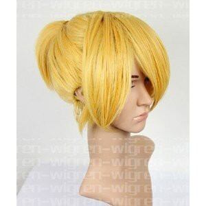 W117 VOCALOID 鏡音レン コスプレウィッグ ＋ウイッグネット