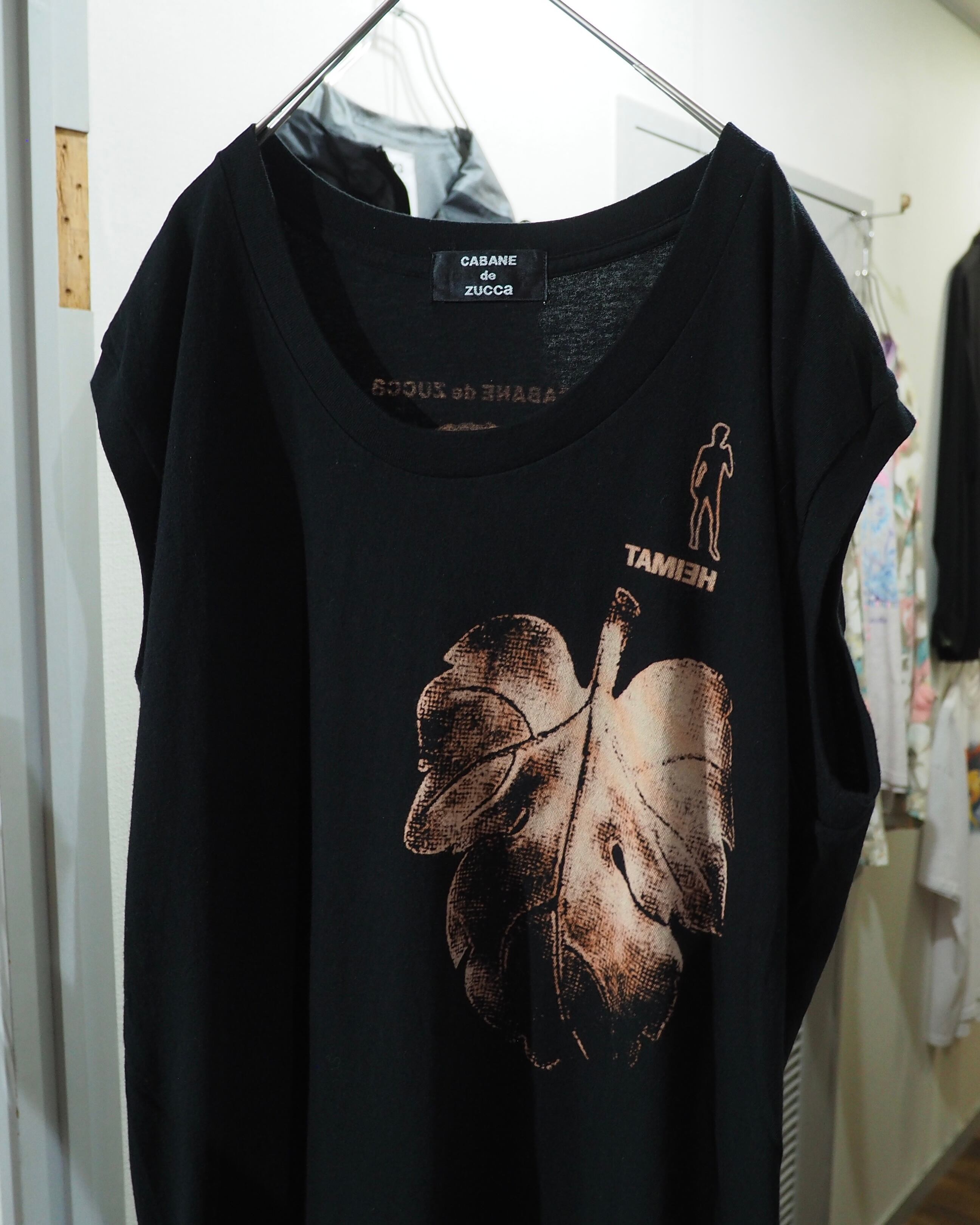 1990 ‐ 00s " CABANE de zucca × TAMIEH " Both sides printed Archive No Sleeve Tee (Sample product)