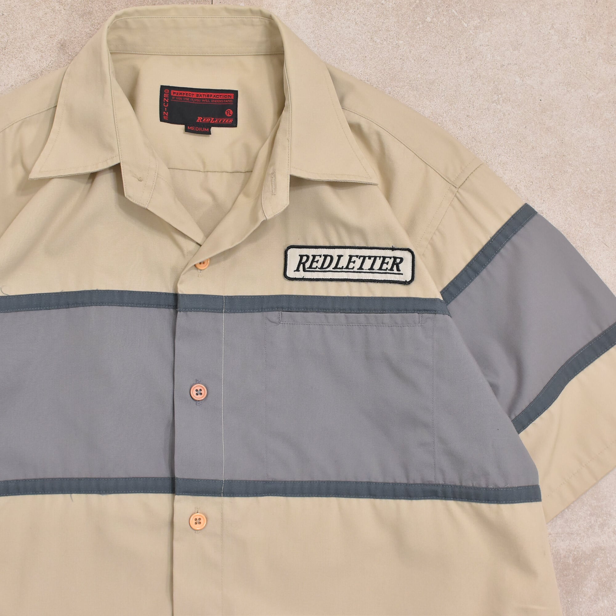 90～00s RED LETTER switch design work shirt | 古着屋 grin days ...