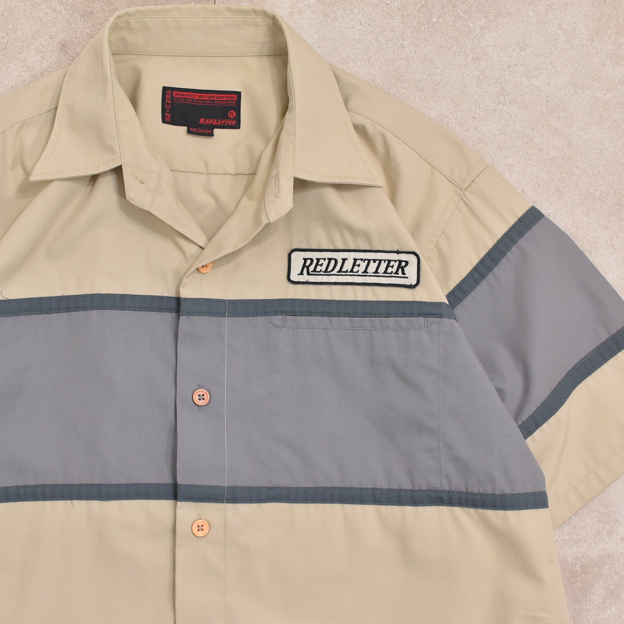 90～00s RED LETTER switch design work shirt | 古着屋 grin days