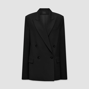 JOSEPH JADEN COMFORT CADY JACKET BLACK