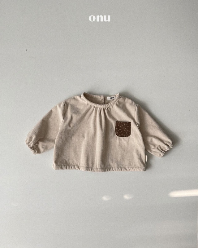 予約⌇onu/ Fleece-lined corduroy blouse