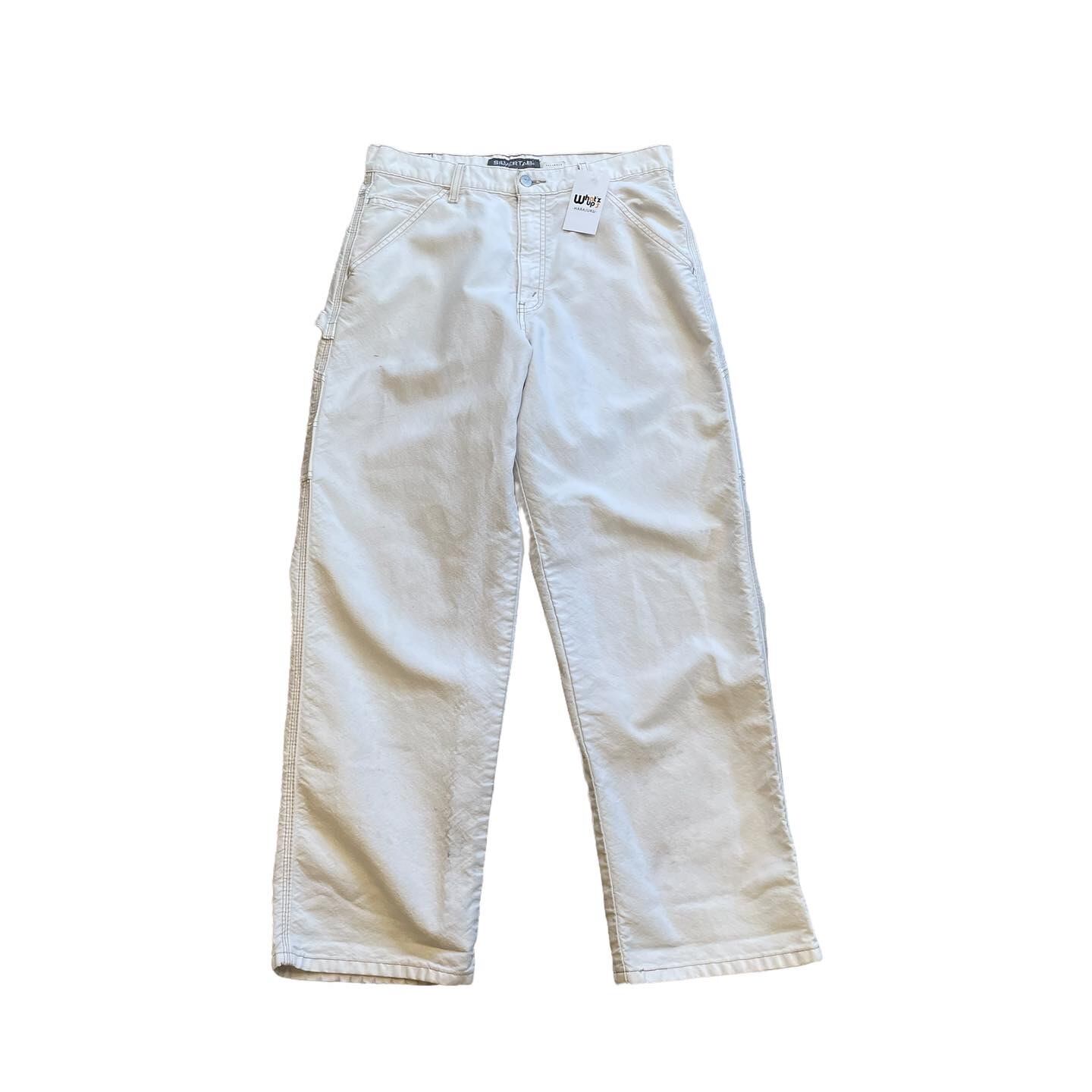 2001s Levi's silver tab white painter pant | What’z up powered by BASE