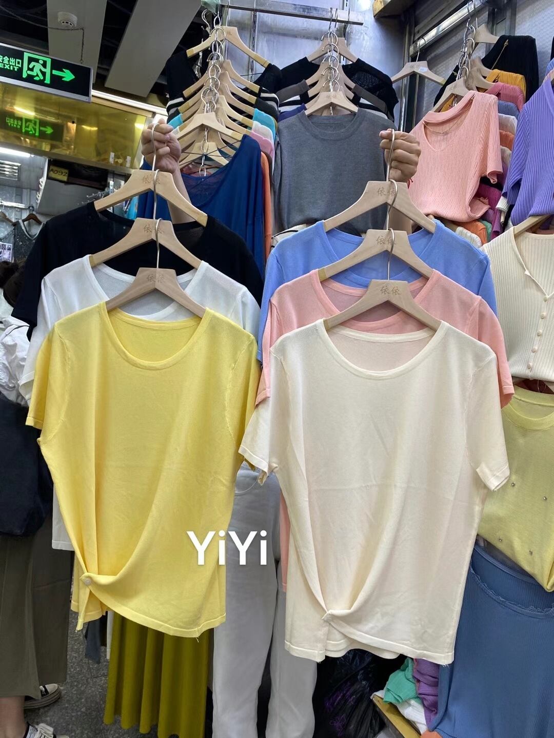 カシュクールオーバーTシャツ　AJ111-9008