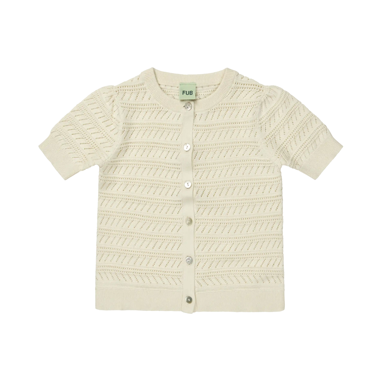 《即納》FUB / Pointelle Polo  ecru