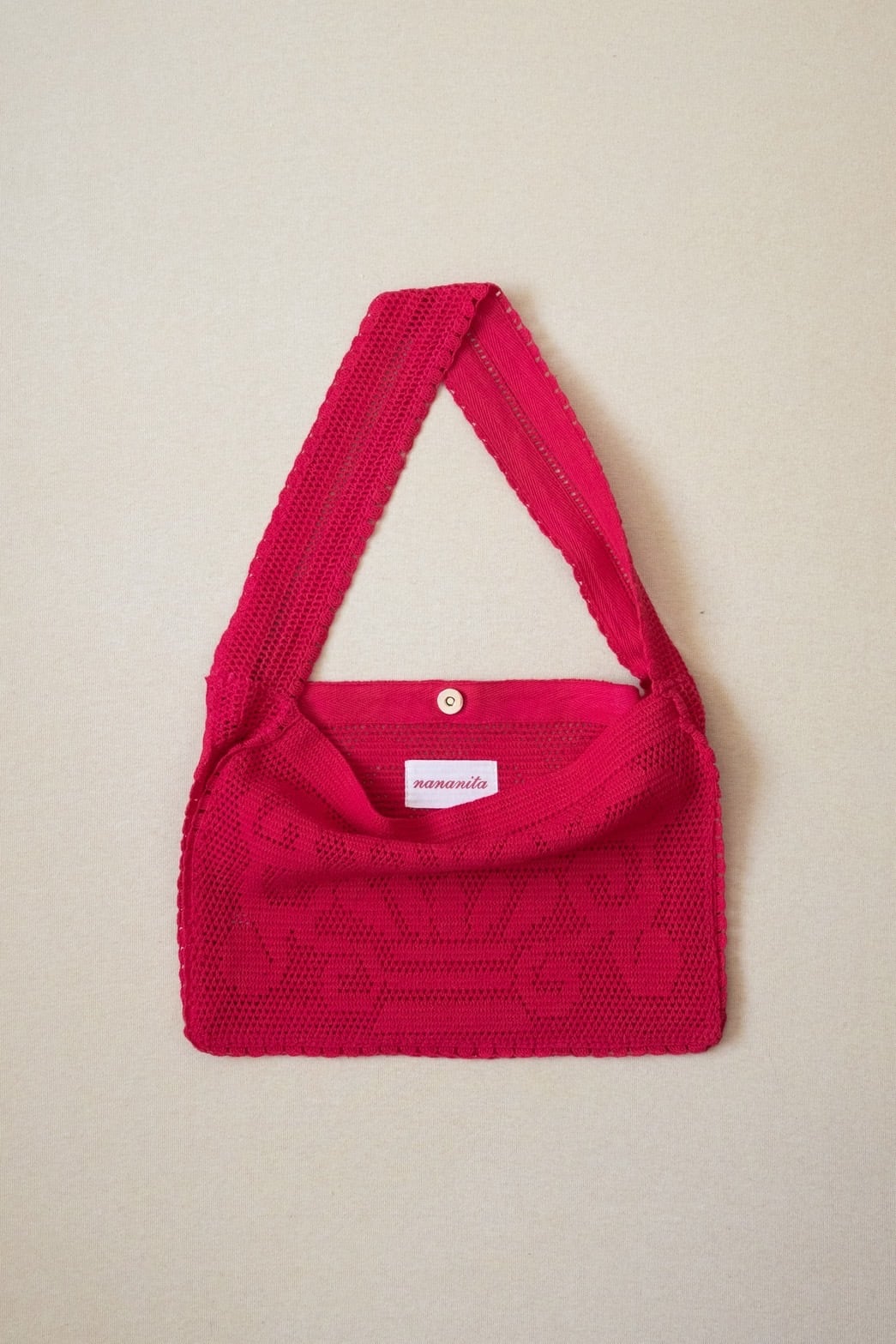 Nananita 〈FOUNTAIN CROCHET BAG〉RUBY | trava