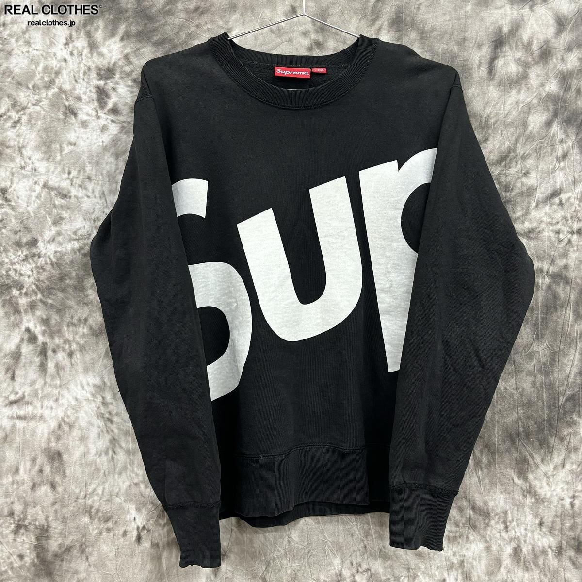 13AW Supreme Sup Logo Crewneck Supreme Crewneck Logo in Grey