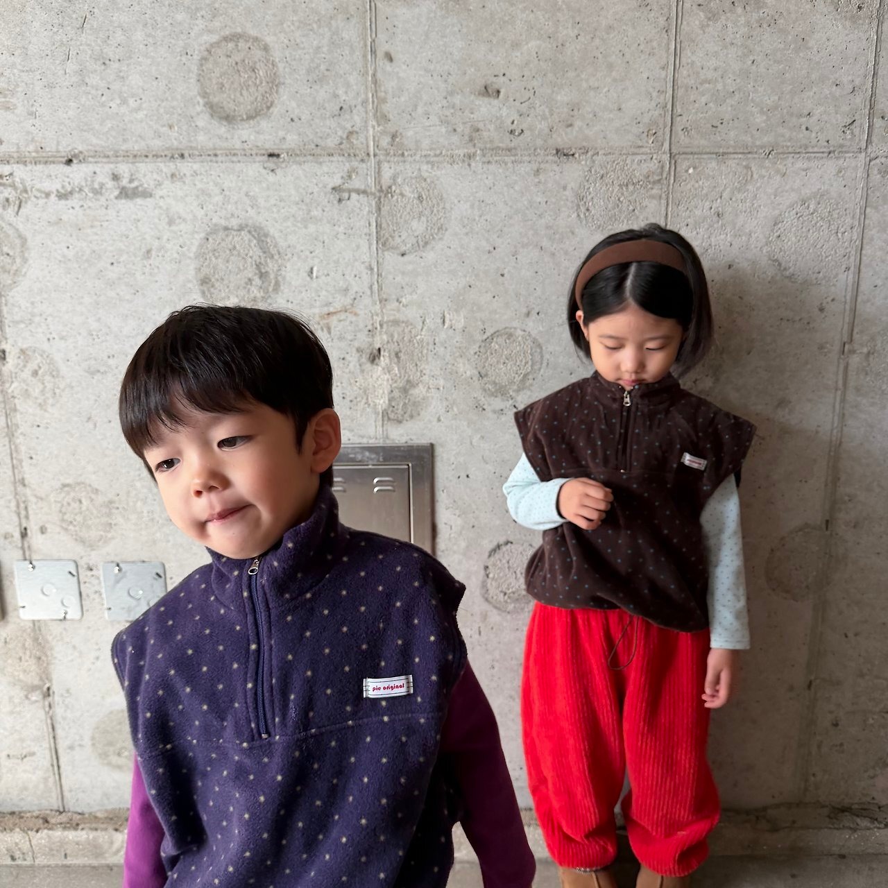 PIE［取寄］dot fleece vest 26winter