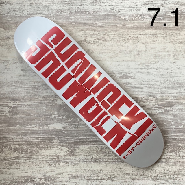 【SHOWGEKI】 DISTORDED WHITE/RED 7.125inch