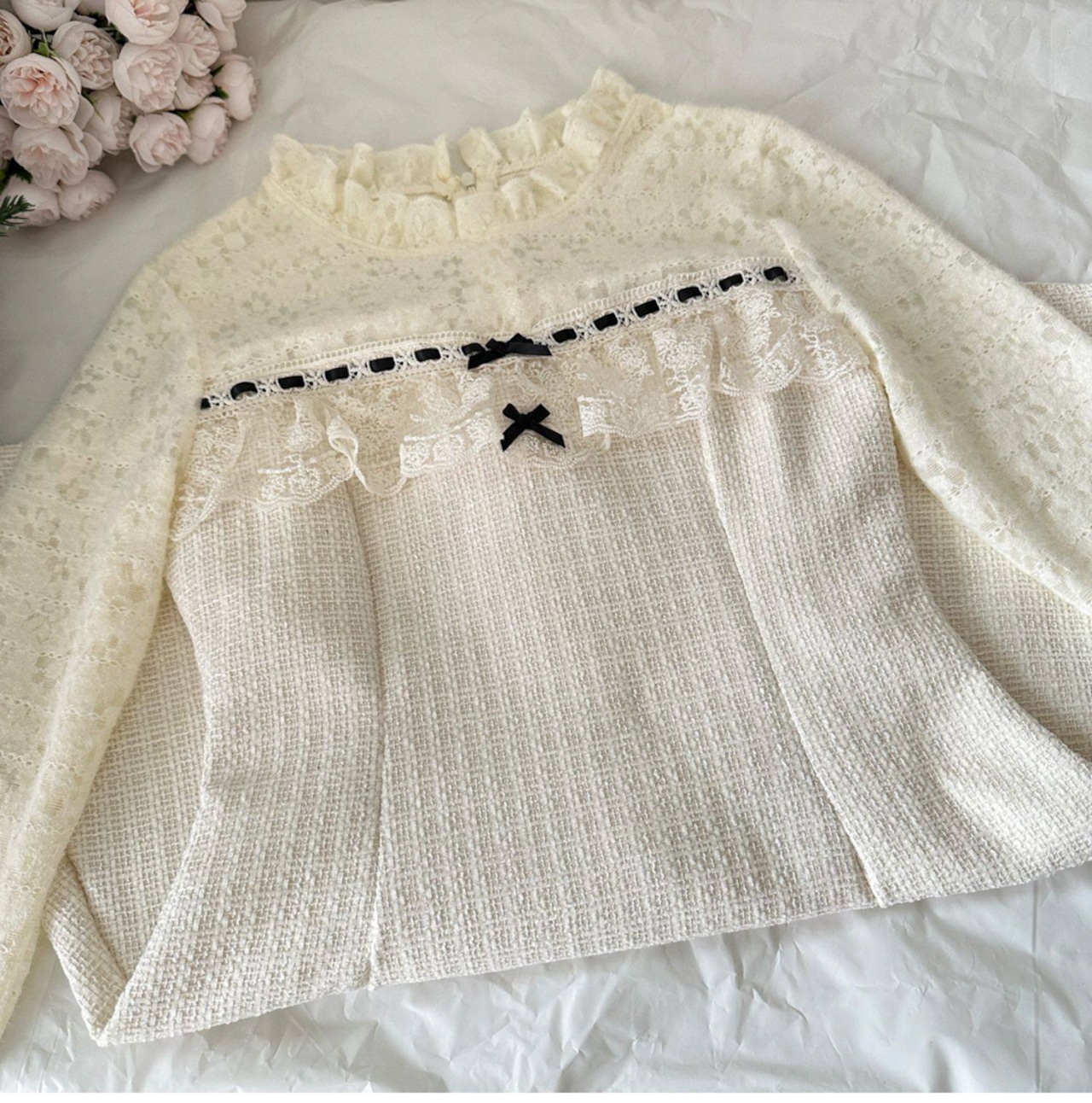 ガーリードッキングニットワンピース LK1811