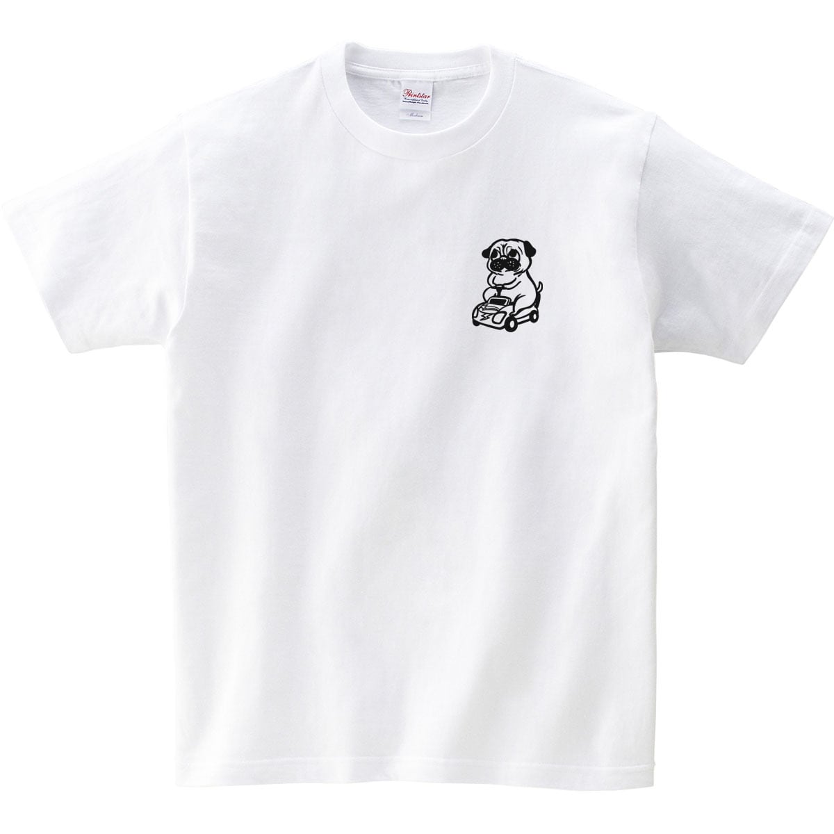 選べるデザイン ミニカーとワンコ Tシャツ dog89 犬 自動車 遊び パグ・フレンチブルドッグミニチュアダックス 好き 服 ゆるい イラスト