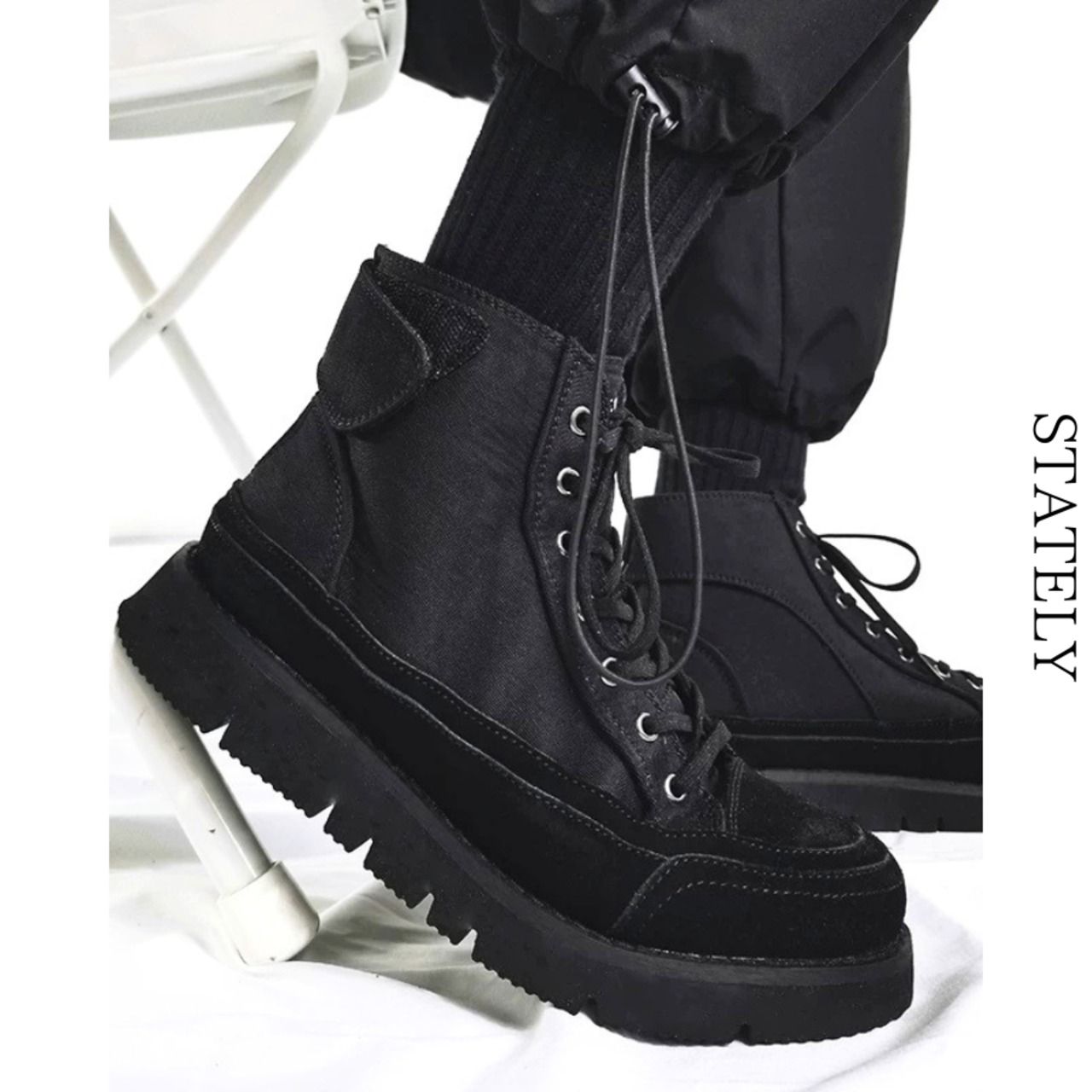Tactical Strap ハイカットスニーカー_S03・画像4