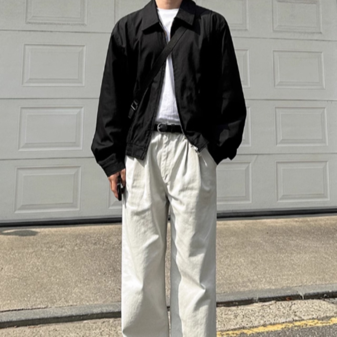 ハンサムショートラペルブルゾン　0852