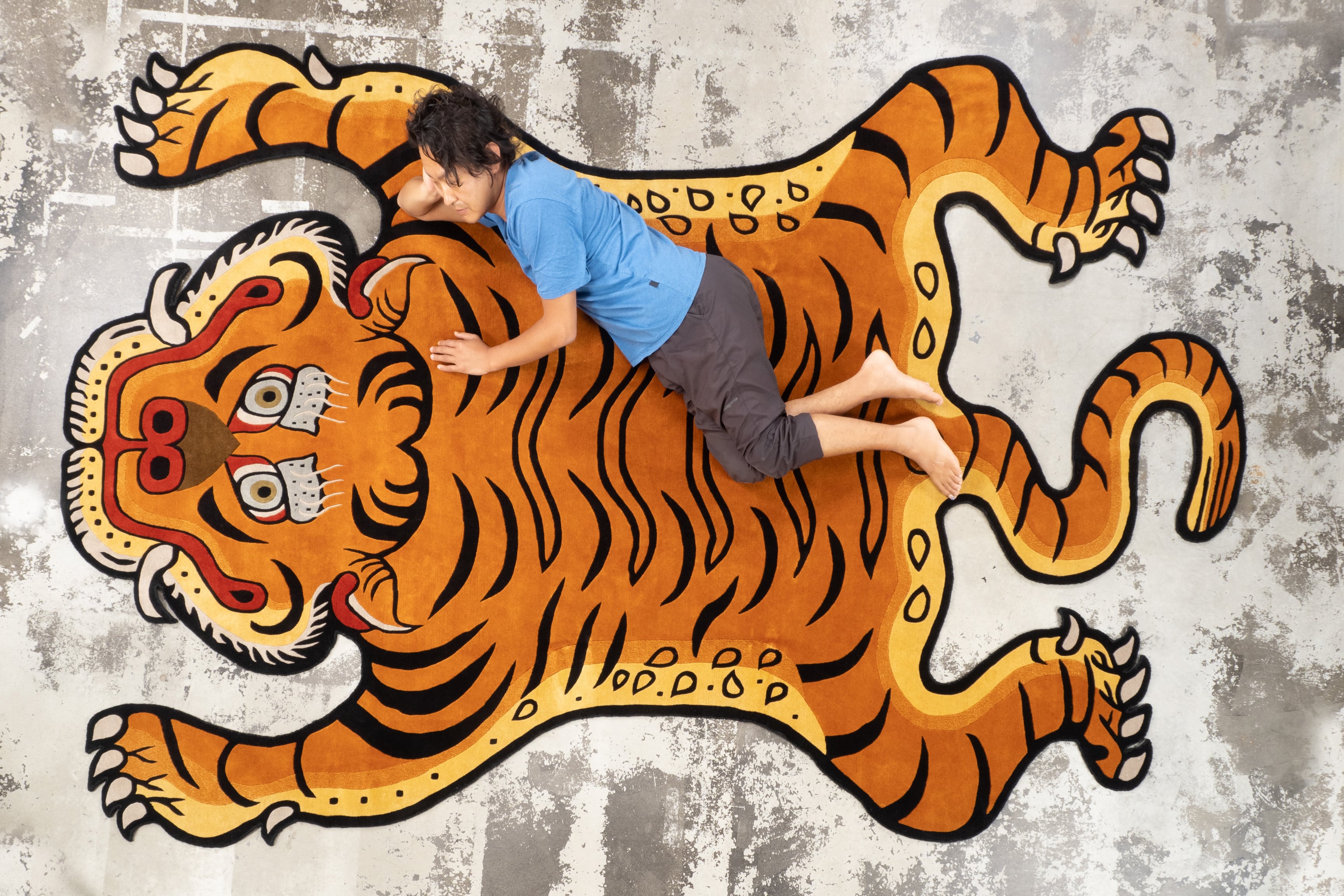 Tibetan Tiger Rug 《XXXXXLサイズ•プレミアムウール004 Tibetan Tiger Rug 《XXXXXLサイズ•プレミアムウール004