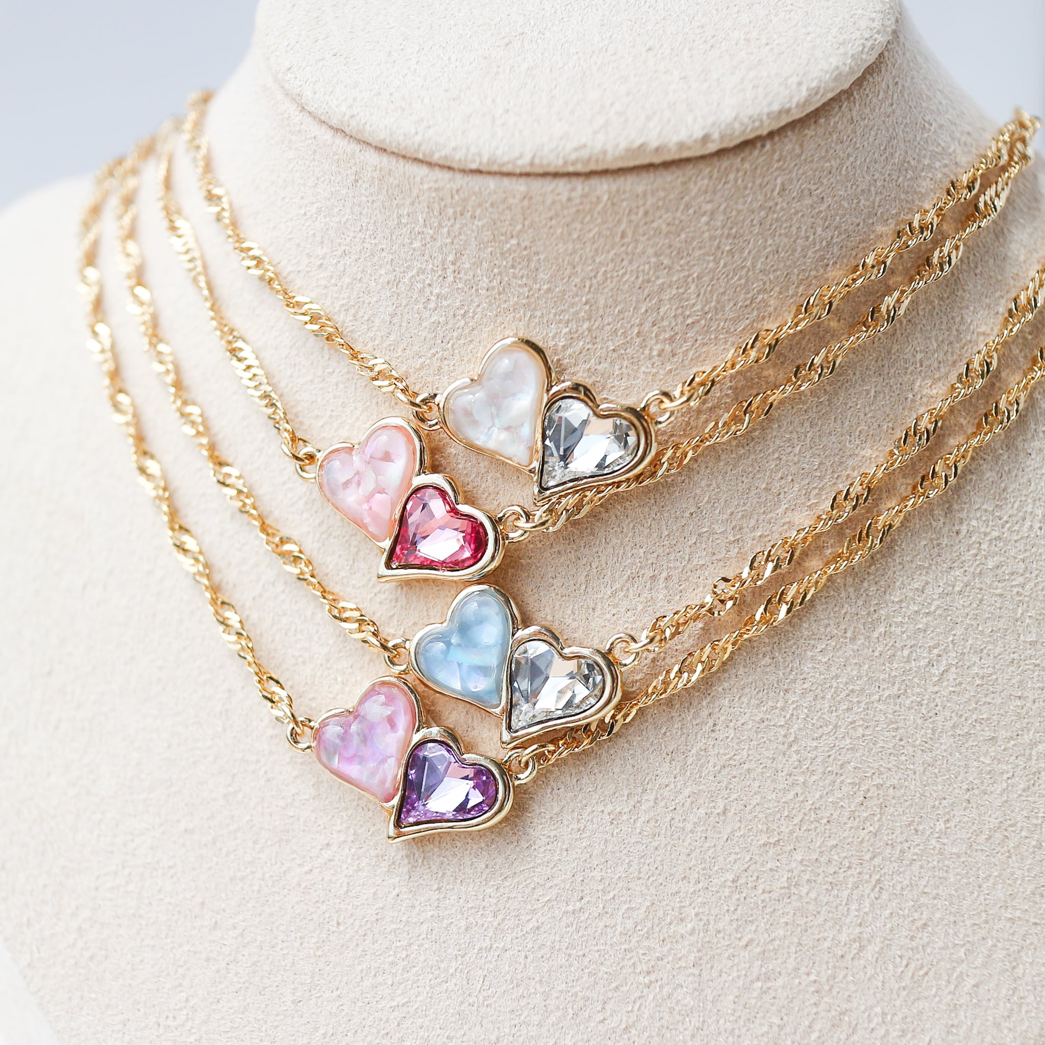 ミニハートシェルネックレス（パープル） | マルベリコ