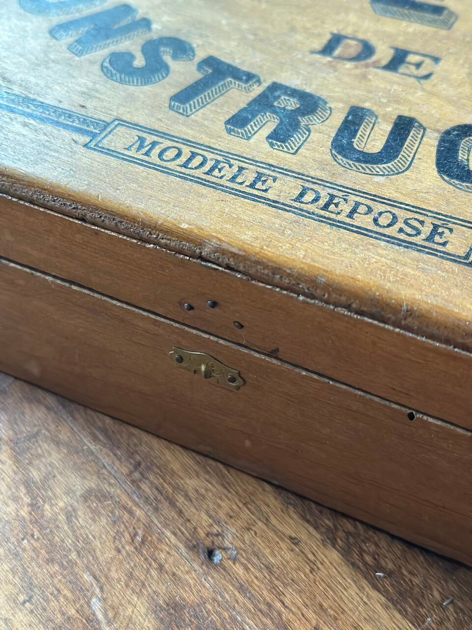 おもちゃの木箱 フランス建築 JEU DE CONSTRUCTION | Brocante de La