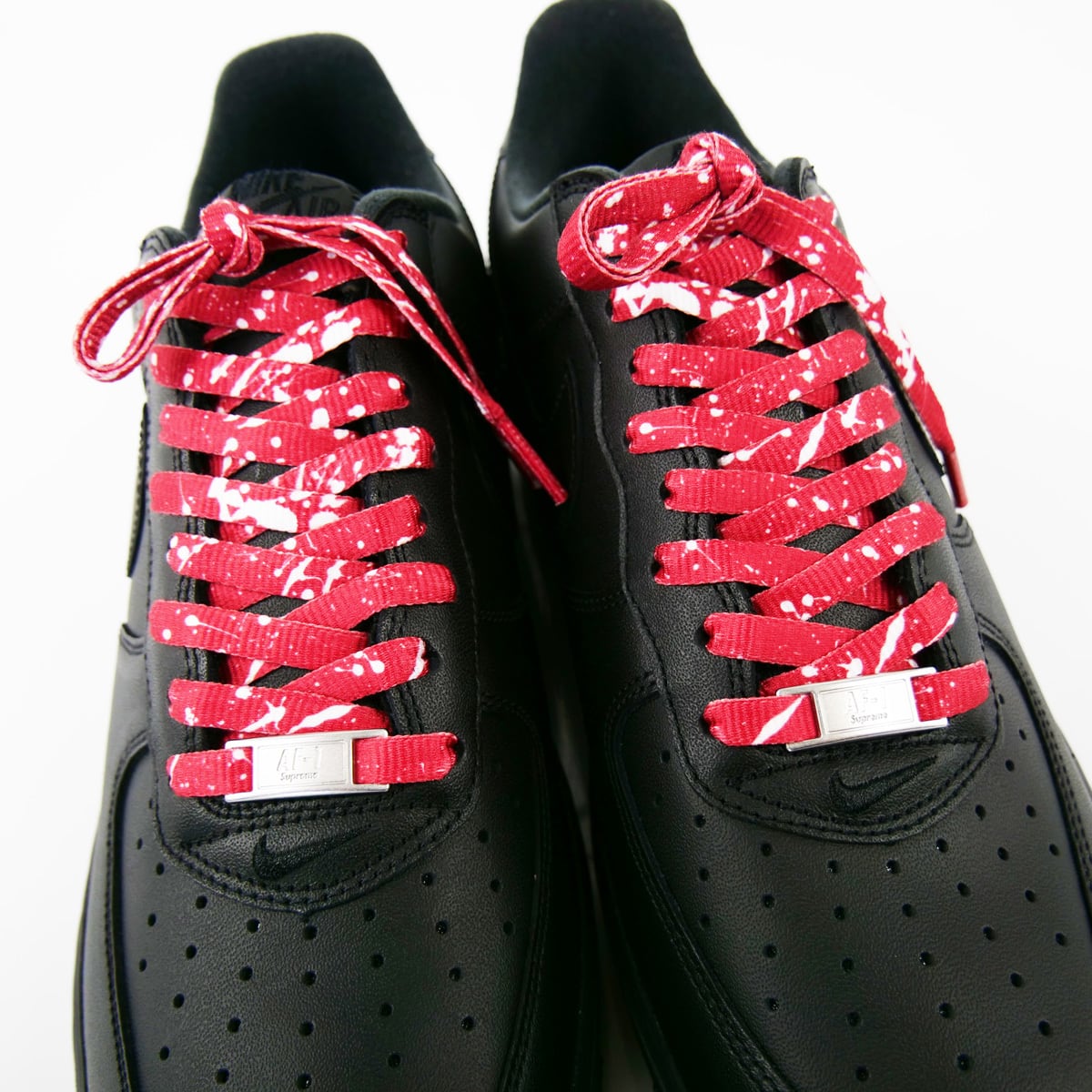 シューレース ペイズリーレッド 平紐 140cm 赤 靴ひも 通販