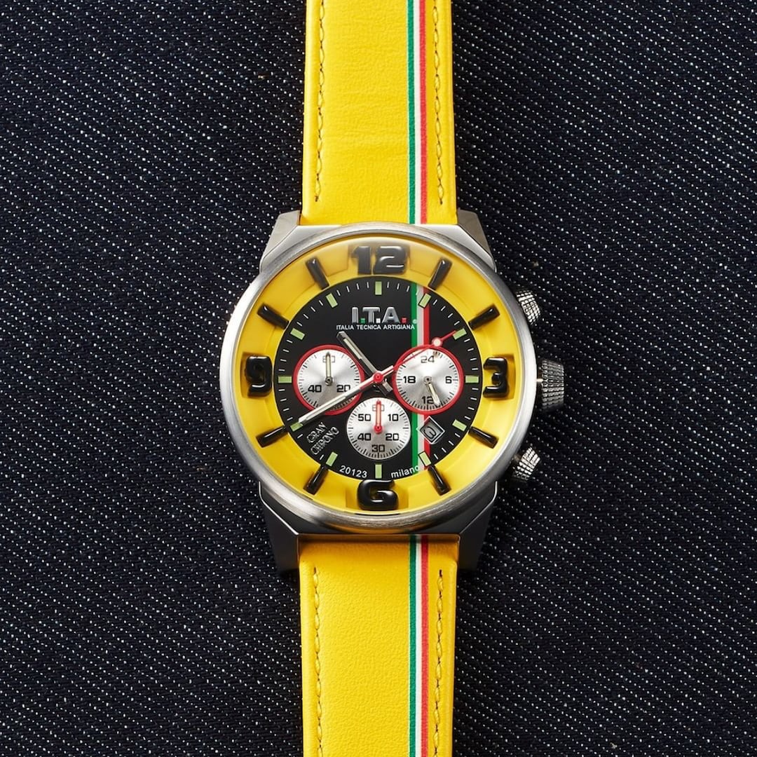 【I.T.A. アイティエー】GRAN CHRONO グランクロノ（ジャッロ）／国内正規品 腕時計