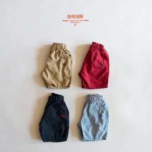 «sold out»«ジュニアサイズあり» Boneoune リネンショートパンツ 4colors