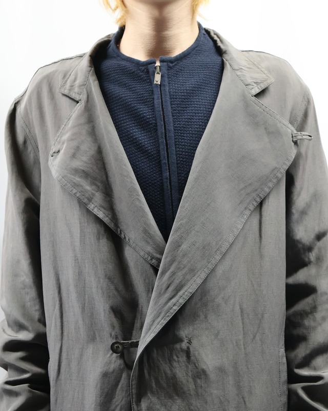 【ARMANI COLLEZIONI】silk draped tailored jacket