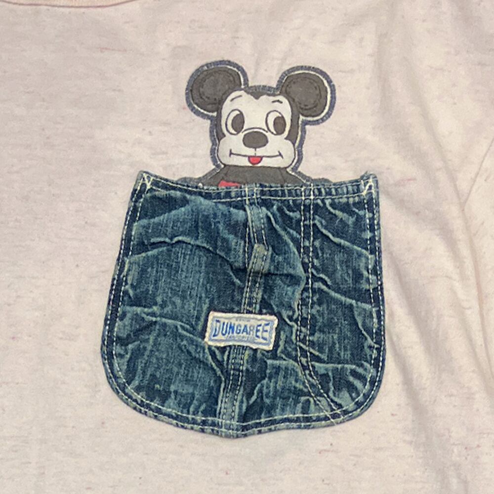 DENIM DUNGAREE デニム&ダンガリー ポケットミッキー 半袖Ｔシャツ