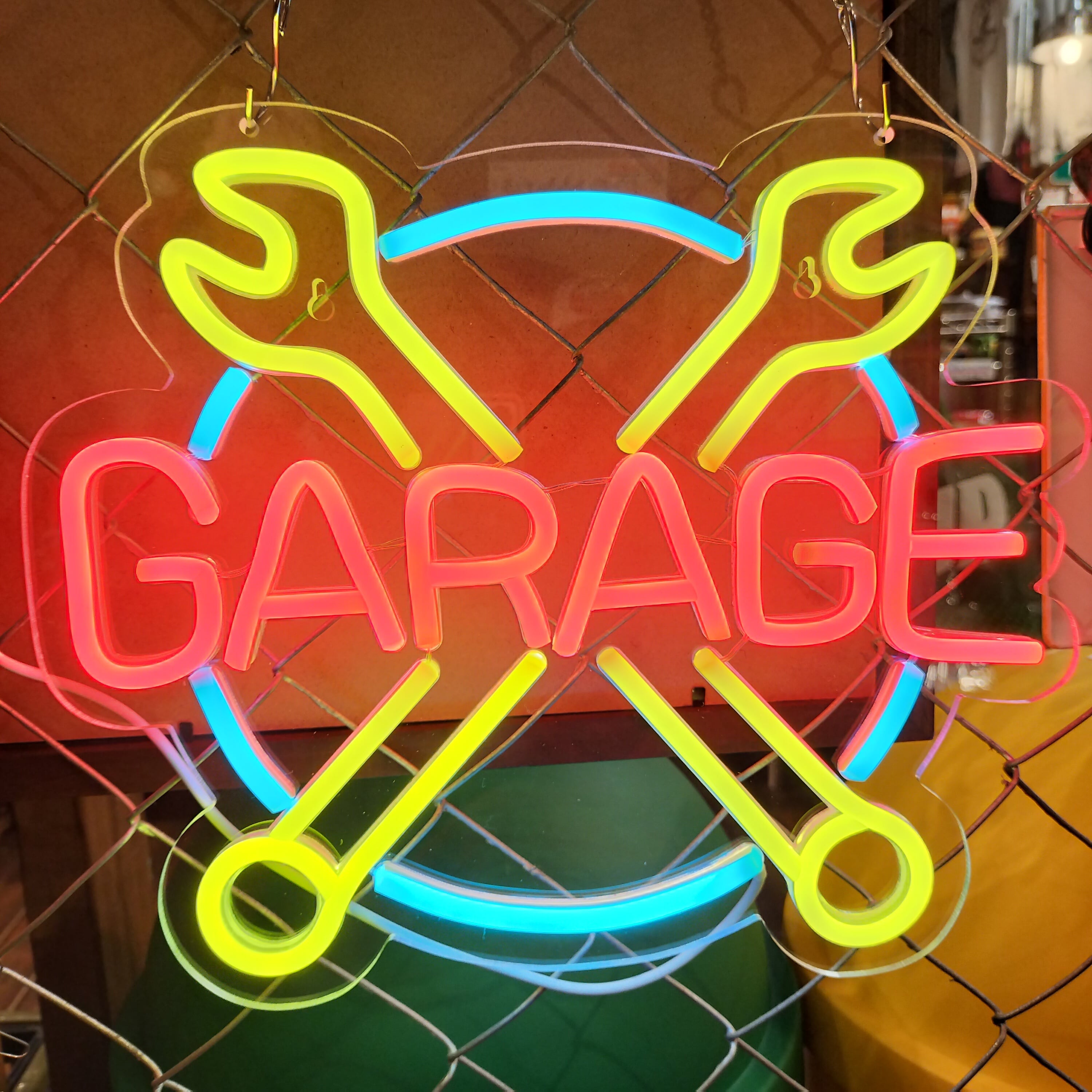 LEDネオン USBオープンサインライト GARAGE 看板 アメリカン ショップ BAR