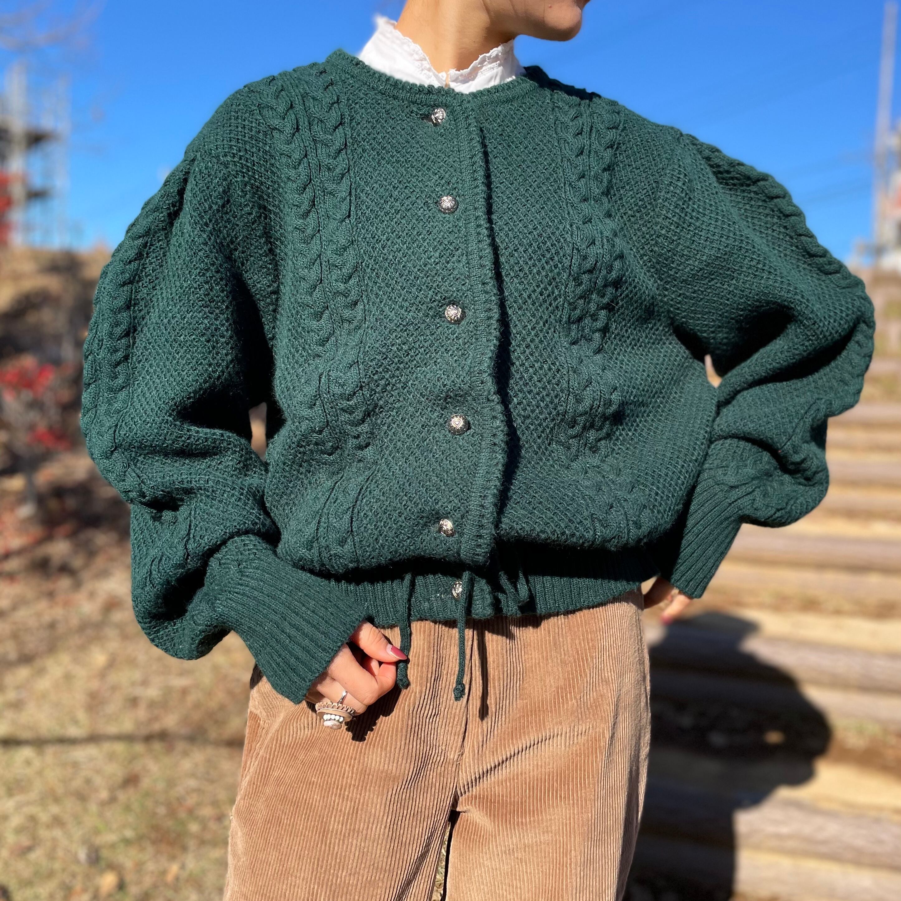 tyrolean knit cardigan | 古着屋GranMe