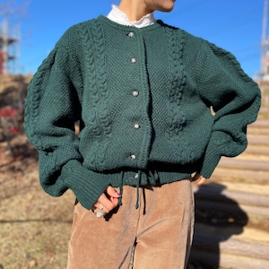 tyrolean knit cardigan