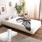 3段階高さ調節 国産総檜脚付きすのこベッド Pierna-ピエルナ- ポケットコイルロールマットレス シングル