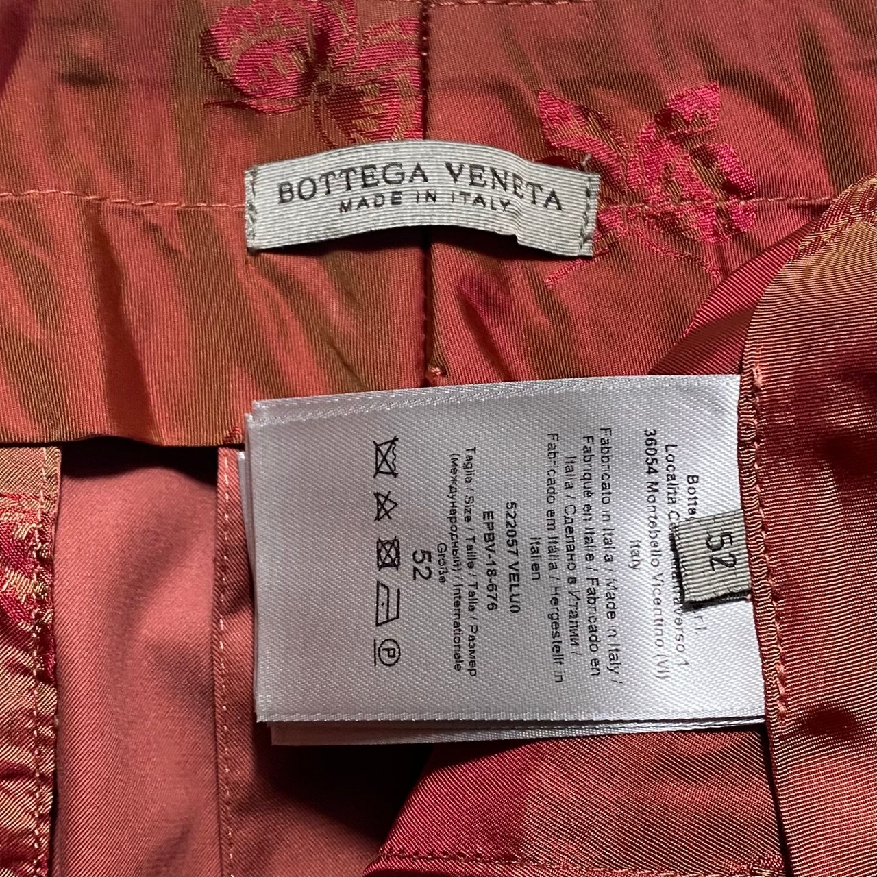 BOTTEGA VENETA coral cotton suits set-up